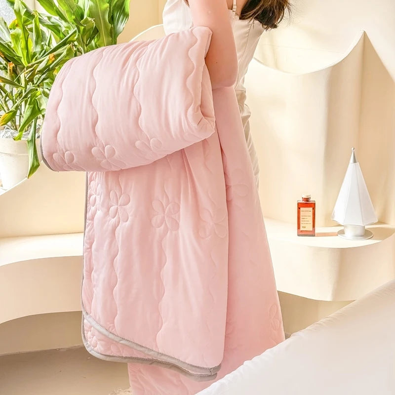 Pink Cooling Summer Blanket