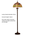 Retro Stained Glass Floor Lamp