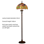 Retro Stained Glass Floor Lamp