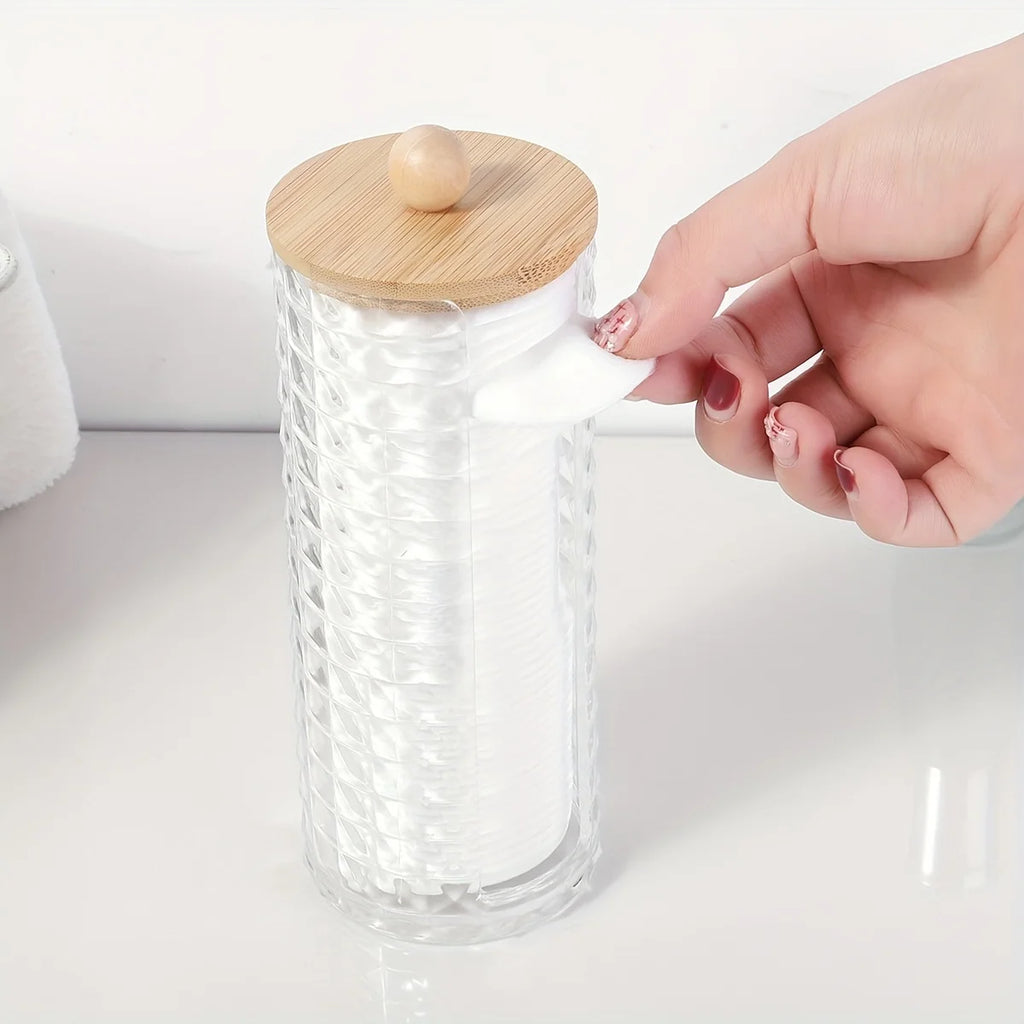 Clear Acrylic Cotton Pad Organizer