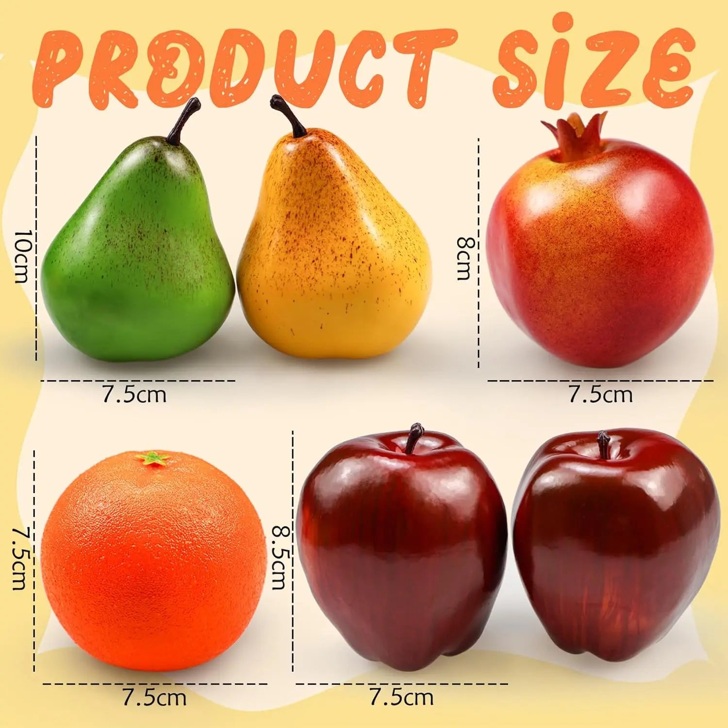 Lifelike Artificial Fruit Decoration Set