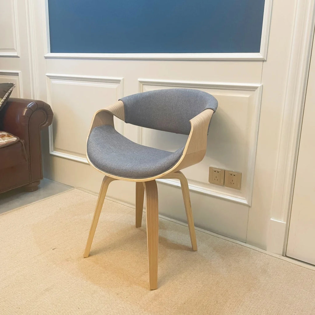 Mid-Century Curved Dining Armchair
