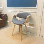 Mid-Century Curved Dining Armchair