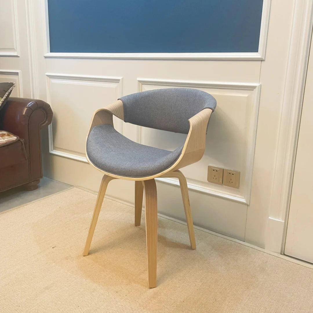 Mid-Century Curved Dining Armchair