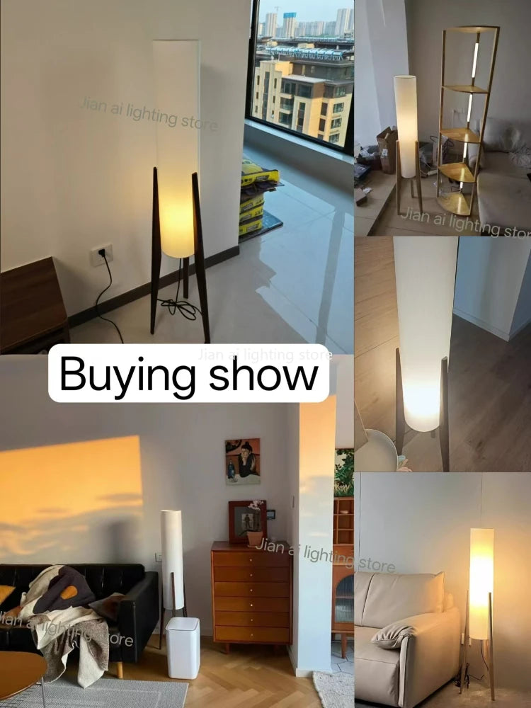 Zen Walnut Floor Lamp
