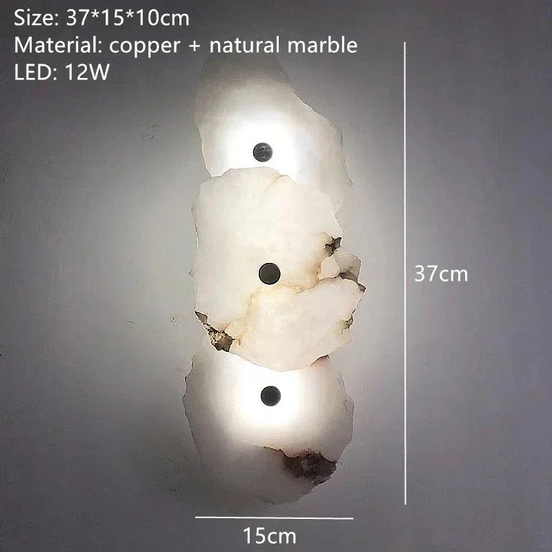 Natural Marble LED Chandelier