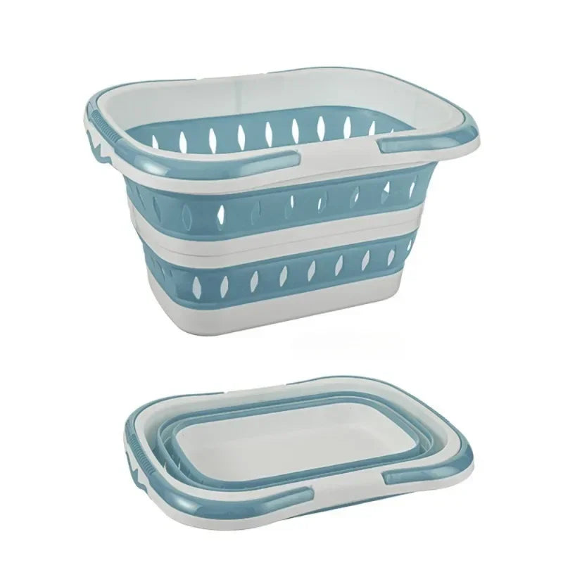 Space-Saving Collapsible Laundry Basket