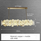 Natural Marble LED Chandelier