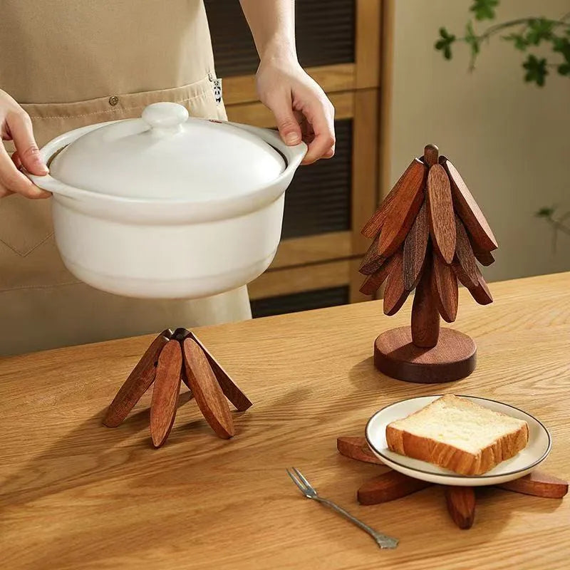 Wooden Tree Design Heat Trivet