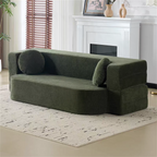 Compact Fabric Sofa Bed
