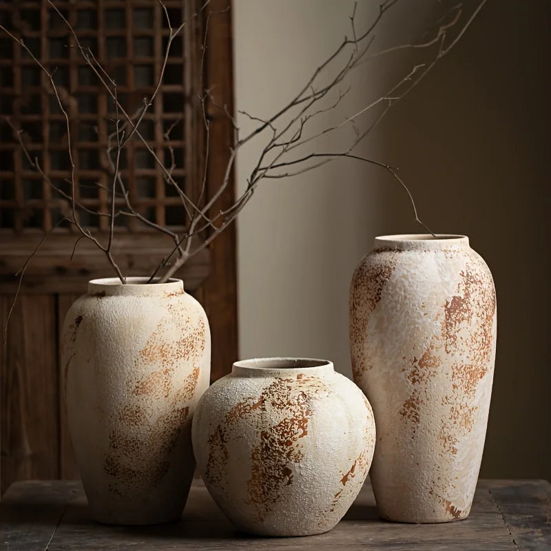 Elegant Spotted Retro Ceramic Planter
