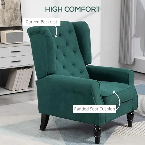 Tufted Wingback Accent Chair