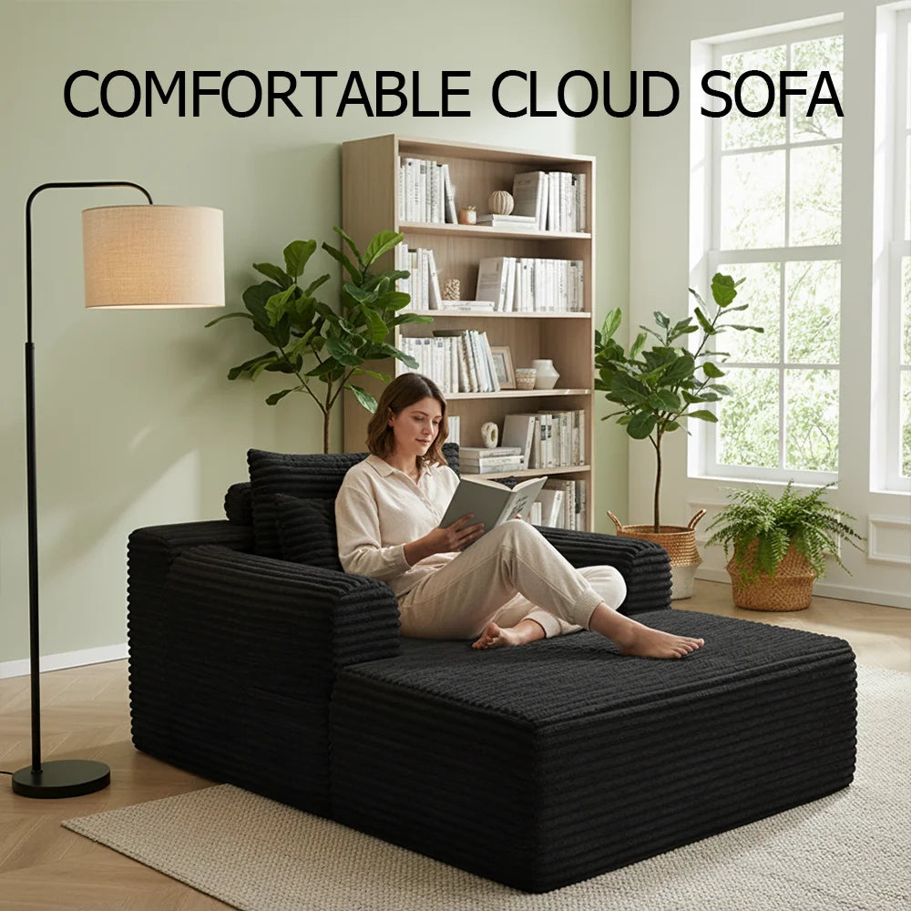 Convertible Memory Foam Sofa Bed
