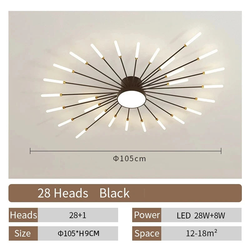 Fan-Shaped LED Ceiling Lamp