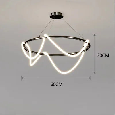 Modern Minimalist Hose Chandelier