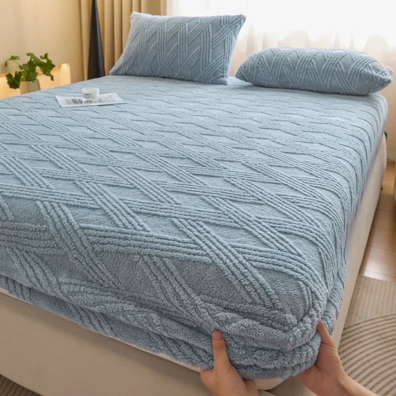 Cozy Fleece Thermal Fitted Bedsheet
