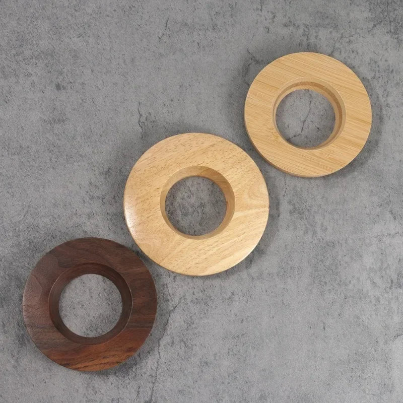 Wooden Pour-Over Coffee Stand