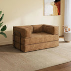 Brown Corduroy Convertible Sleeper Sofa