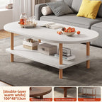 Oval Storage Coffee Table