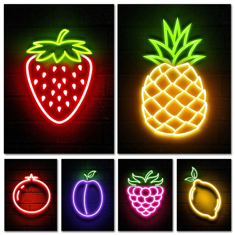 Vibrant Fruit Canvas Wall Art