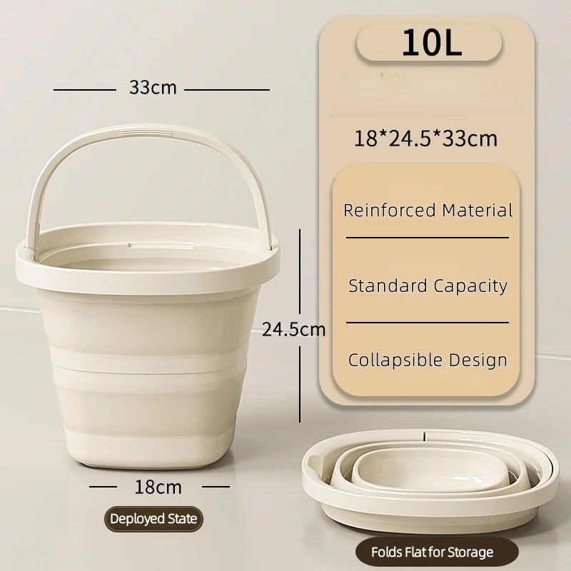 Collapsible Water Bucket for Outdoors