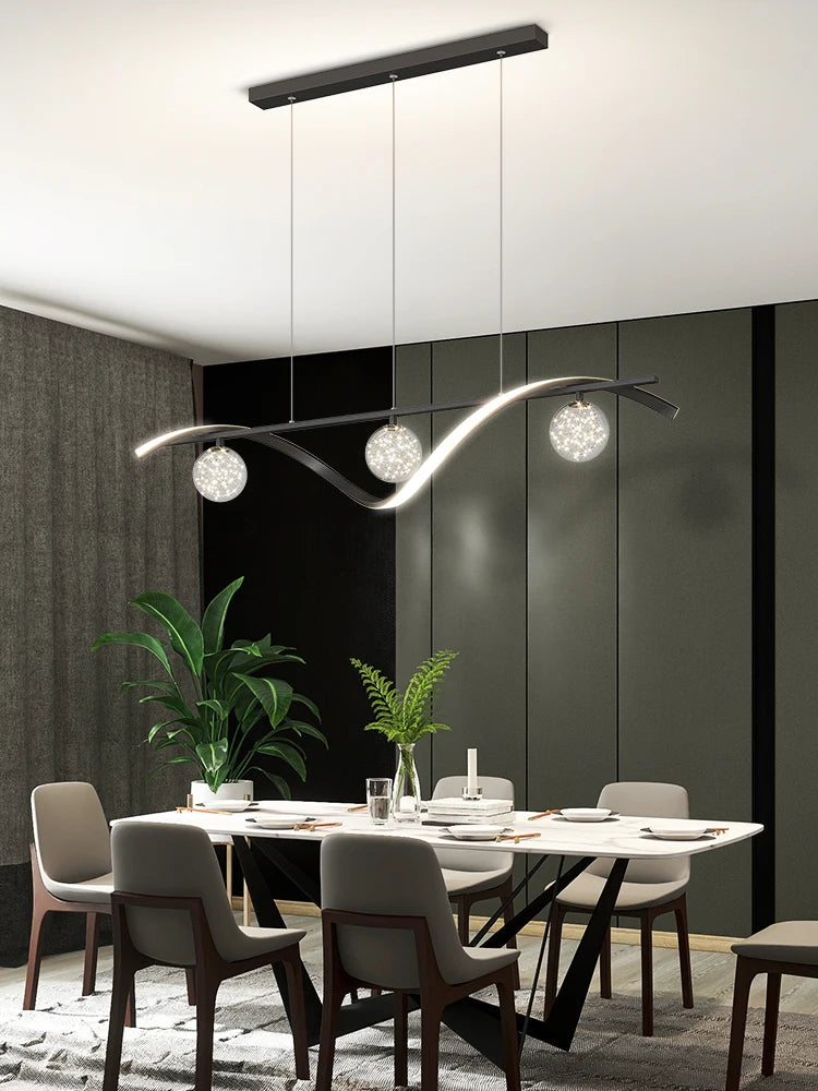 Modern Minimalist Glass Pendant Lamp