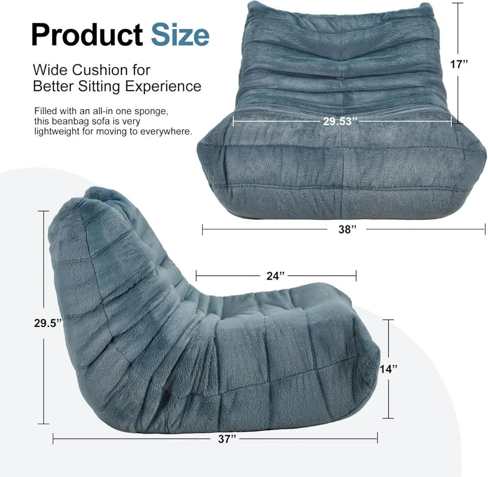 Bluegrey Memory Foam Bean Bag