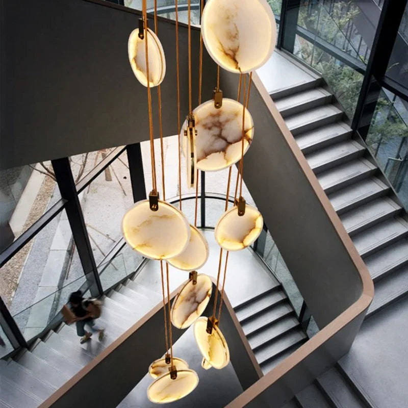 Modern LED Marble Pendant Chandelier