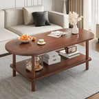 Oval Storage Coffee Table