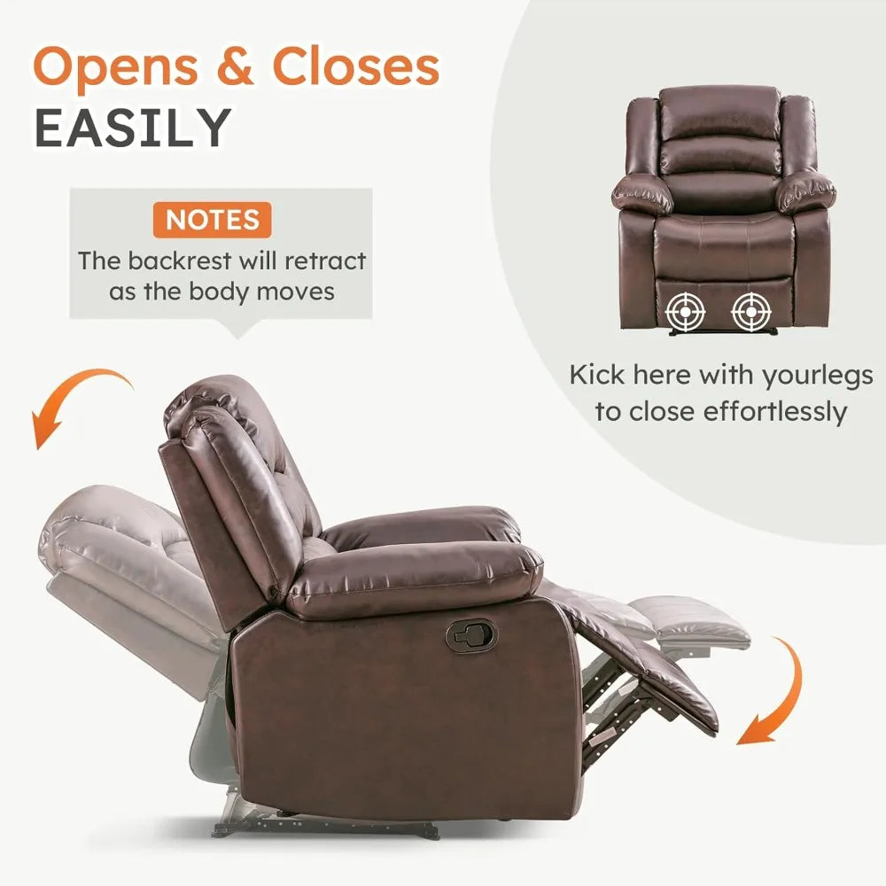 Extra Wide Overstuffed Recliner