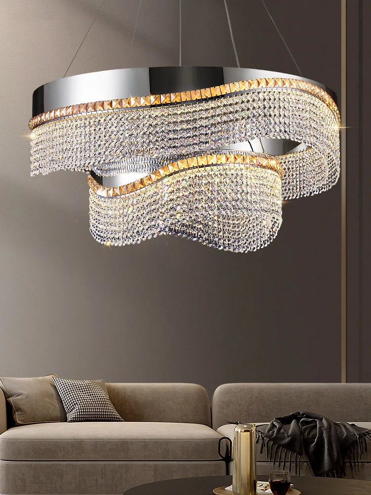 Luxury Crystal LED Pendant Chandelier