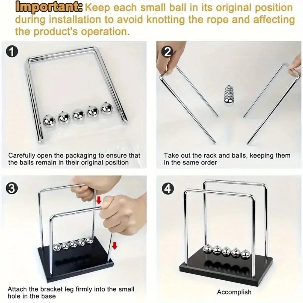 Newton's Cradle Steel Ball Pendulum
