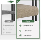 Bouclé Fabric Dining Armchairs Set
