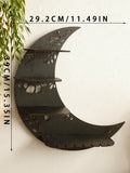 Moon Shaped 4-Tier Wall Shelf