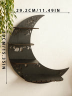 Moon Shaped 4-Tier Wall Shelf