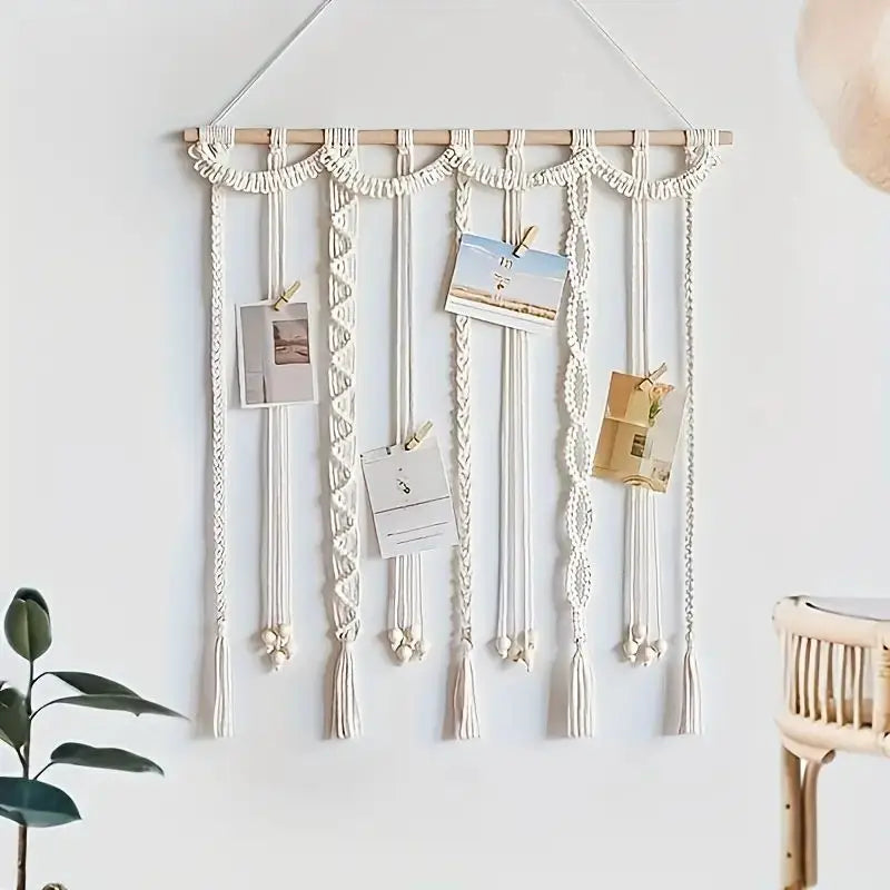 Boho Tassel Photo Display Hanger
