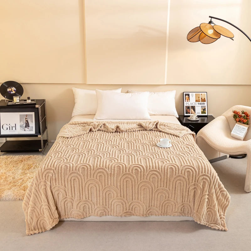Soft Plush Blanket for Winter