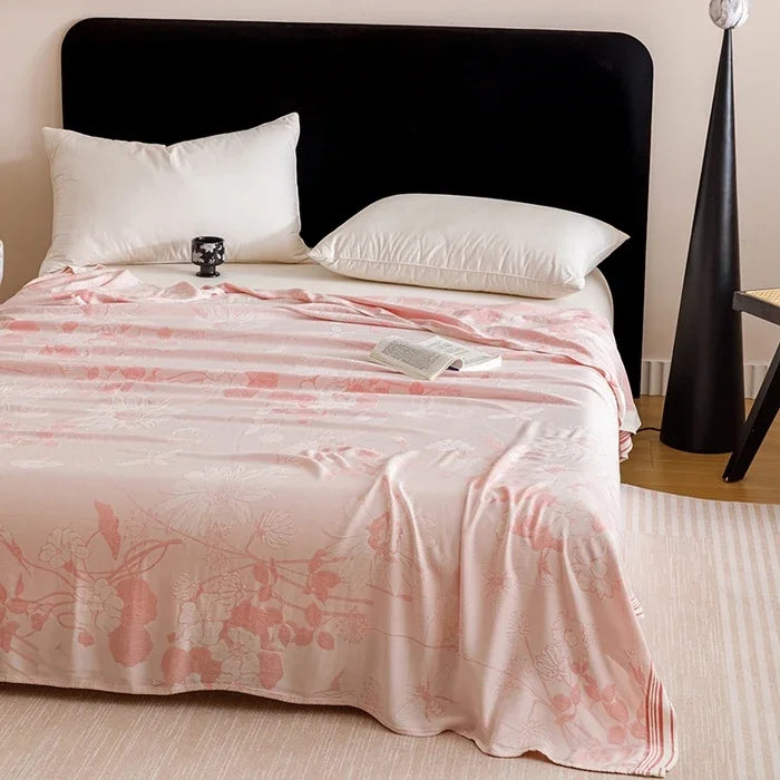 Bamboo Fiber Jacquard Cooling Blanket