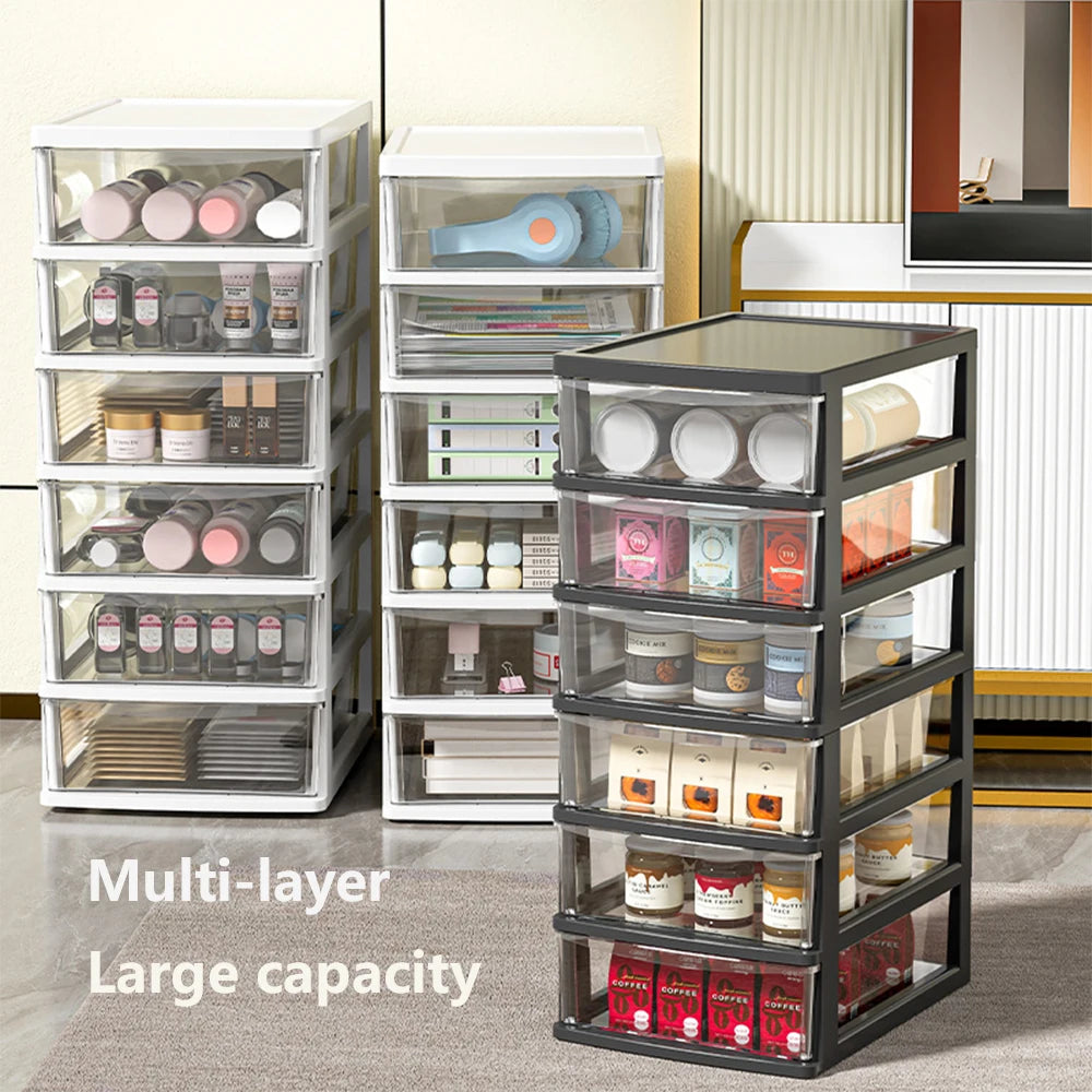 Clear Desktop Storage Drawer Organizer