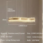 Luxury LED Crystal Chandelier Fixture