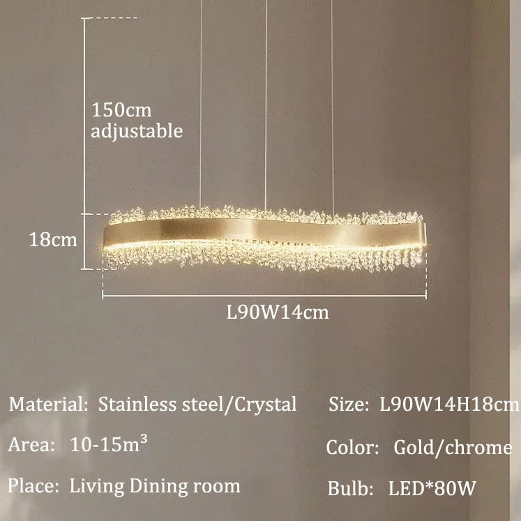 Luxury LED Crystal Chandelier Fixture