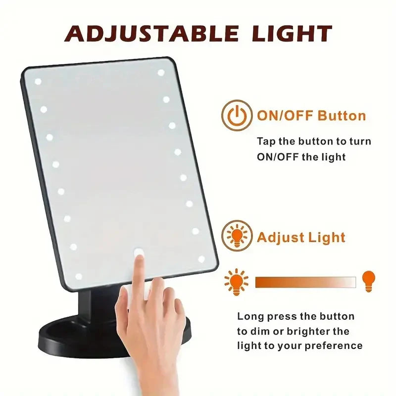 LED Touch-Control Vanity Makeup Mirror