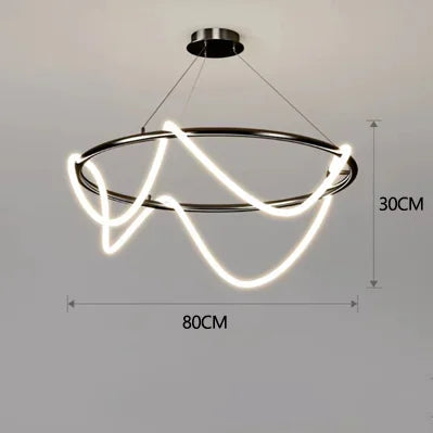 Modern Minimalist Hose Chandelier