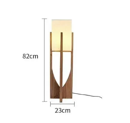 Japanese Vintage Wood Floor Lamp
