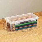 Large Capacity Translucent Pencil Case