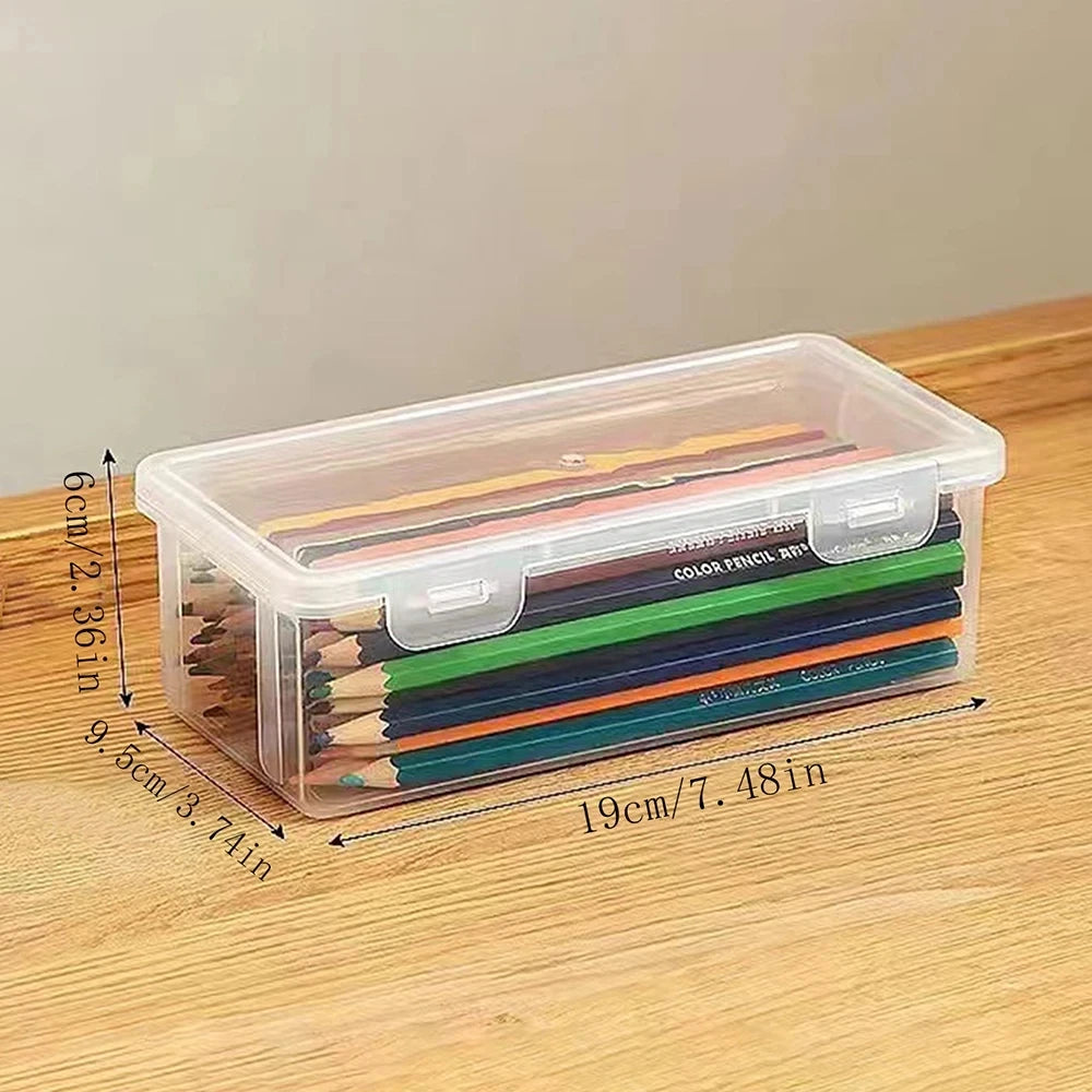 Large Capacity Translucent Pencil Case