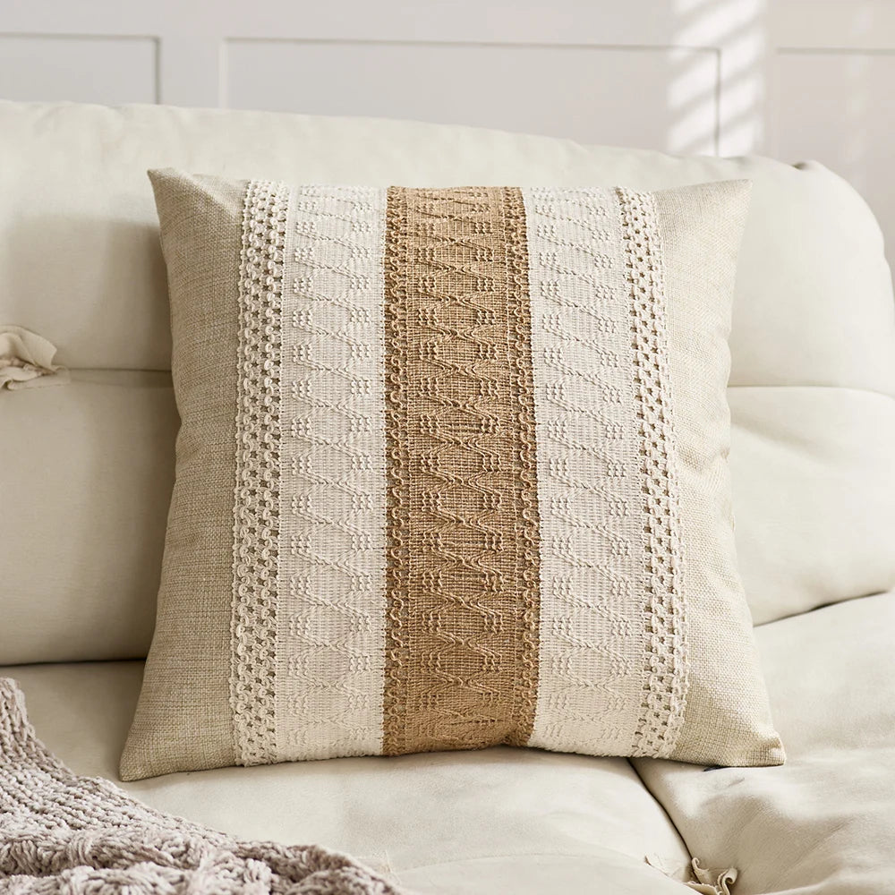 Boho Chic Macrame Pillowcase