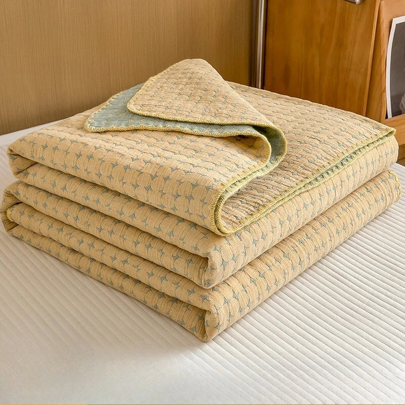 Cotton Gauze Summer Quilt Blanket