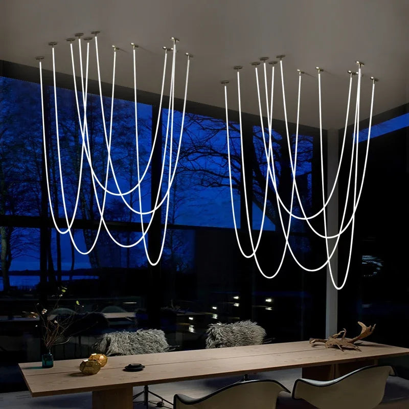 Nordic Loop Chandelier Art Design
