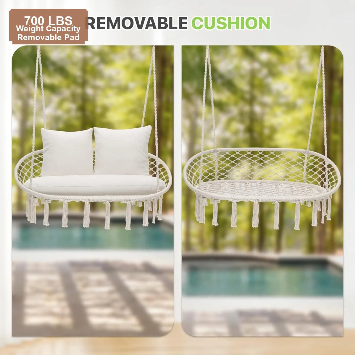 Macrame Hammock Swing Chair